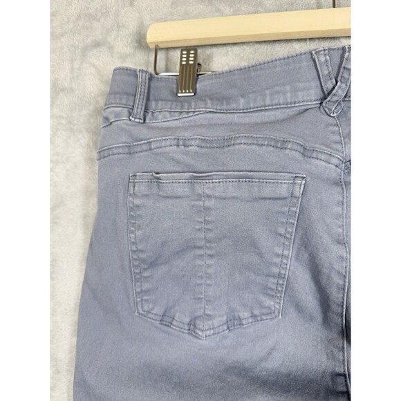 Democracy Absolution Scallop Edge Straight Pants Womens 16W Blue Gray High Rise - Picture 6 of 15